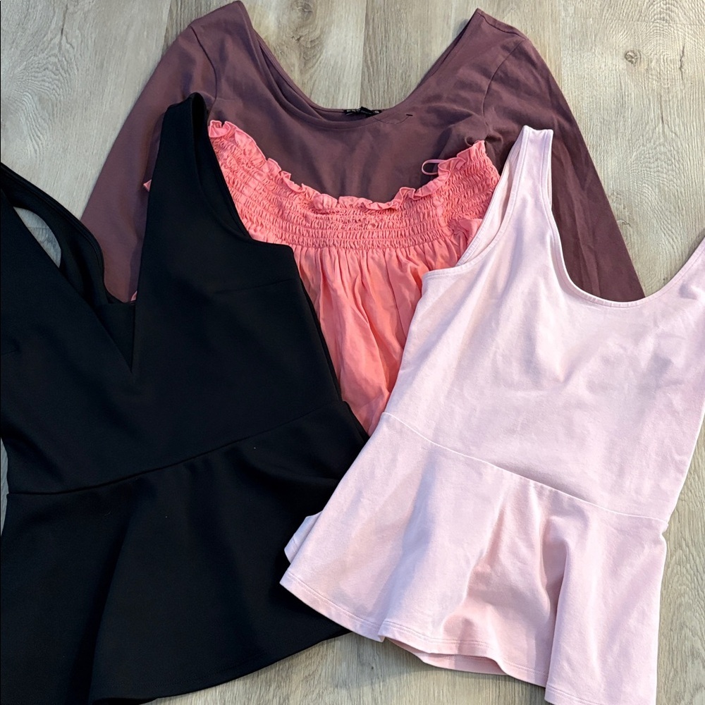 EXPRESS blouse bundle size small work career business casual office stretch